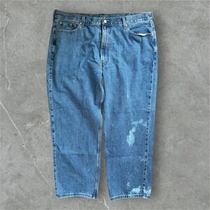 Levis 550 Relaxed‎ Fit Jeans Mens W44 L30 Blue Denim Good Condition Y2k